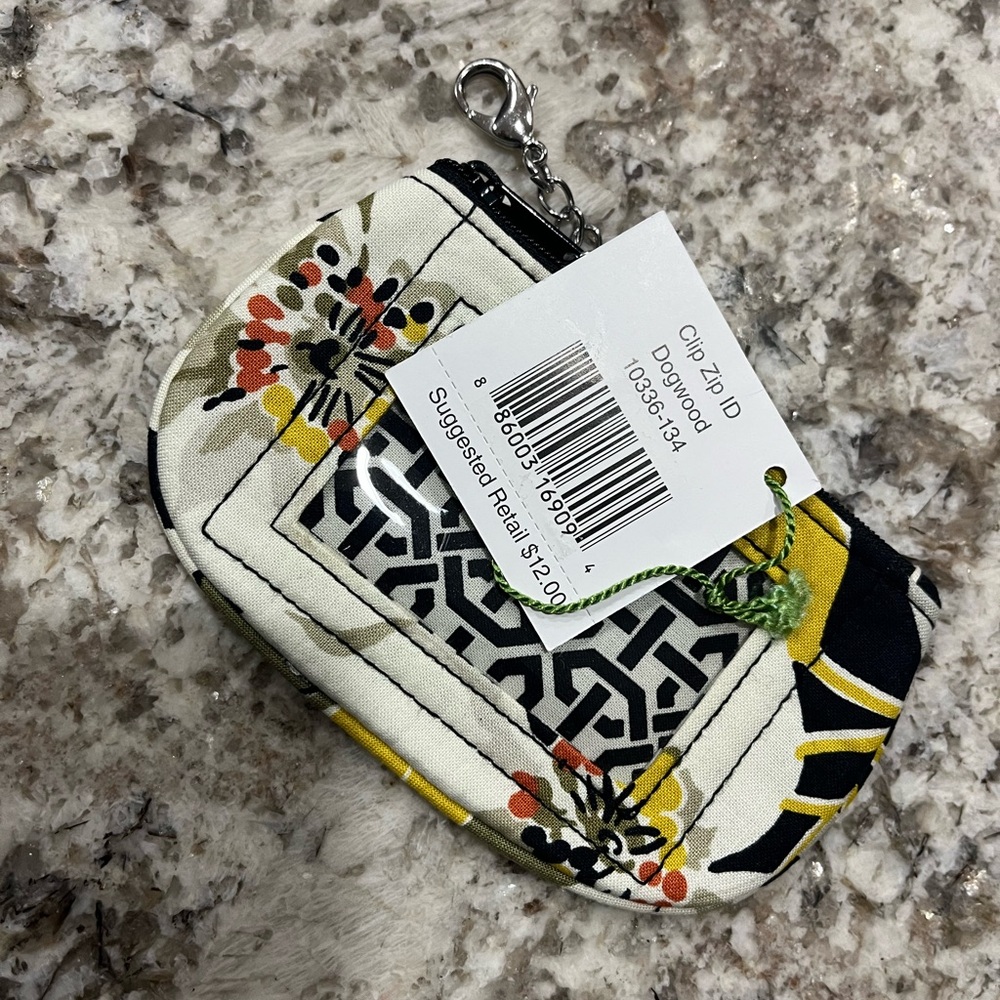 Vera Bradley Dogwood ID Holder. RETIRED